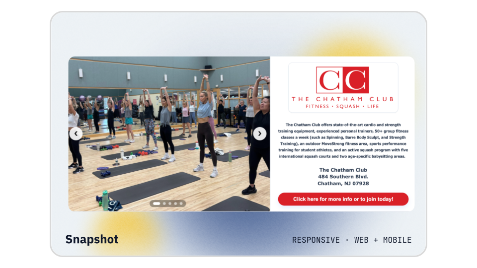Snapshot ad format